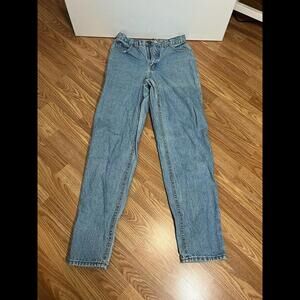 Vintage 80s Moda Intl Jeans Womens 8 Stretch Blue Denim Made USA Flattering Fit